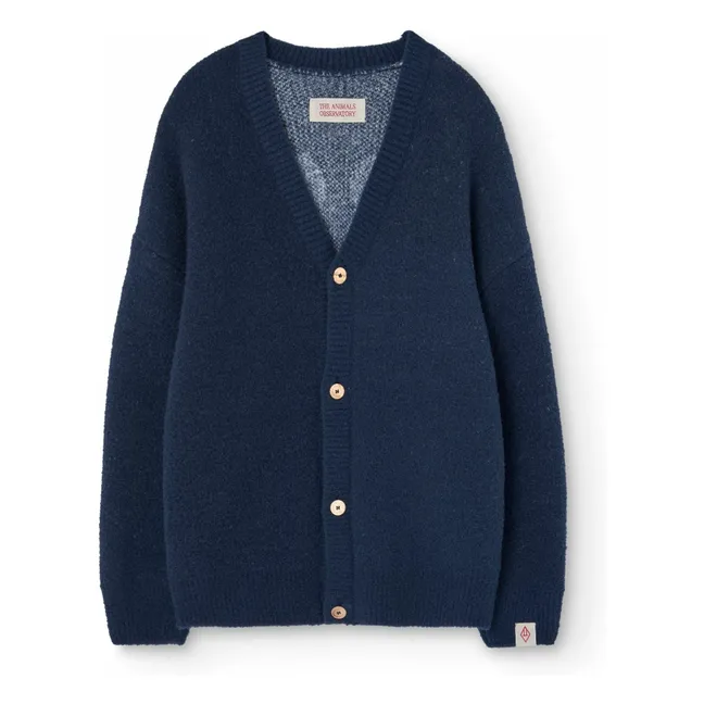 Cardigan Racoon Cœurs | Bleu marine