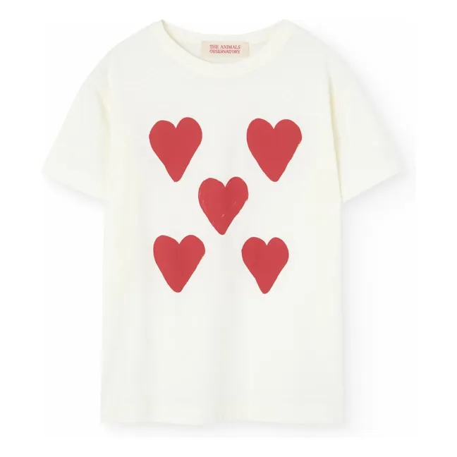 T-shirt Rooster Cœurs | Blanc