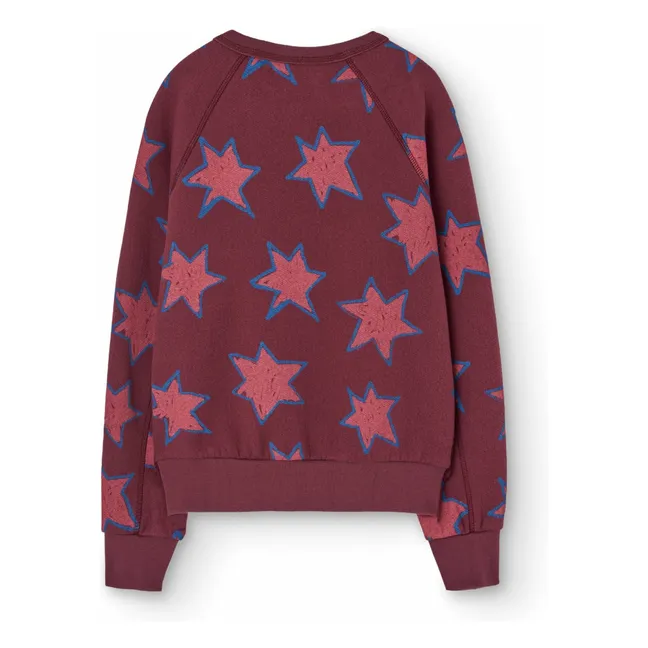 Sudadera Shark Stars | Burdeos