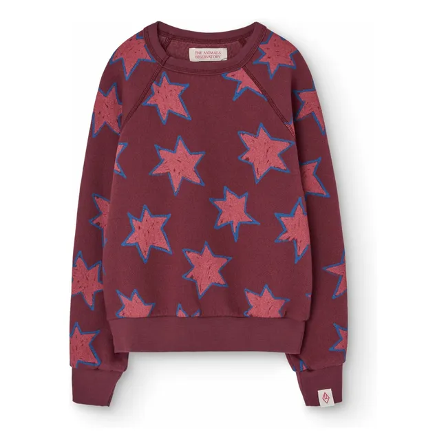 Sudadera Shark Stars | Burdeos