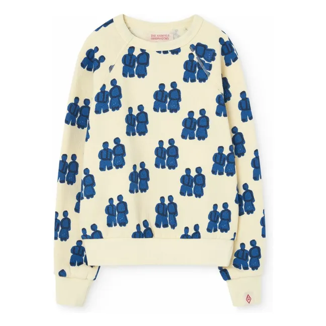 Shark sweatshirt | Pale yellow