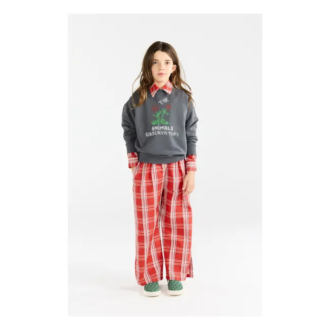 Sweatshirt Bear Blumen | Anthrazit