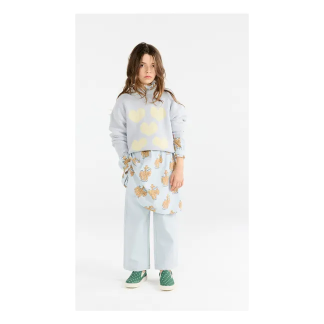 Pull Bull Cœurs | Gris clair