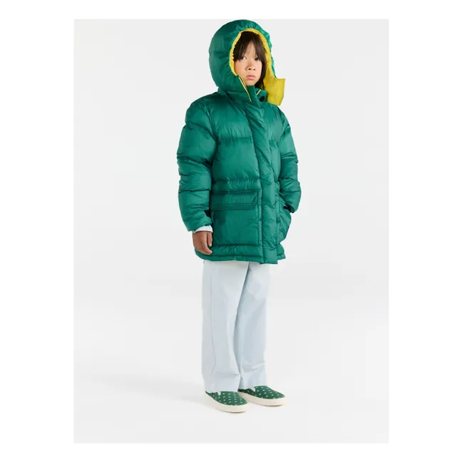 Lemur Daunenjacke aus recycelten Fasern | Grün