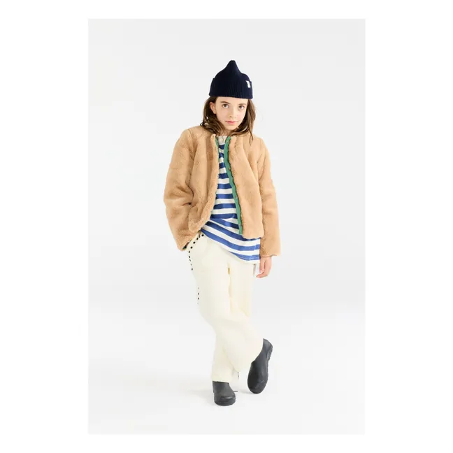 Veste Façon Fourrure Okapi | Beige