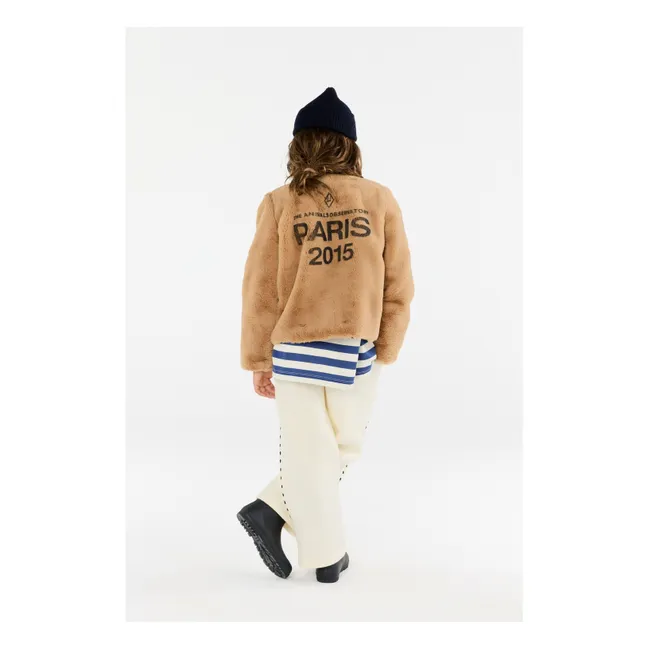Veste Façon Fourrure Okapi | Beige