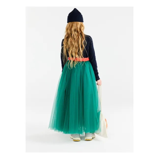 Bonnet Pony Laine de Mérinos | Bleu marine