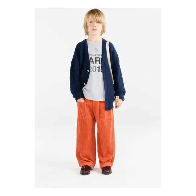 Cardigan Racoon Cœurs | Bleu marine