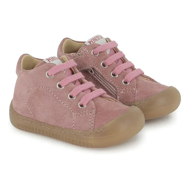 Bottillons Yaka Walk Velours | Rose