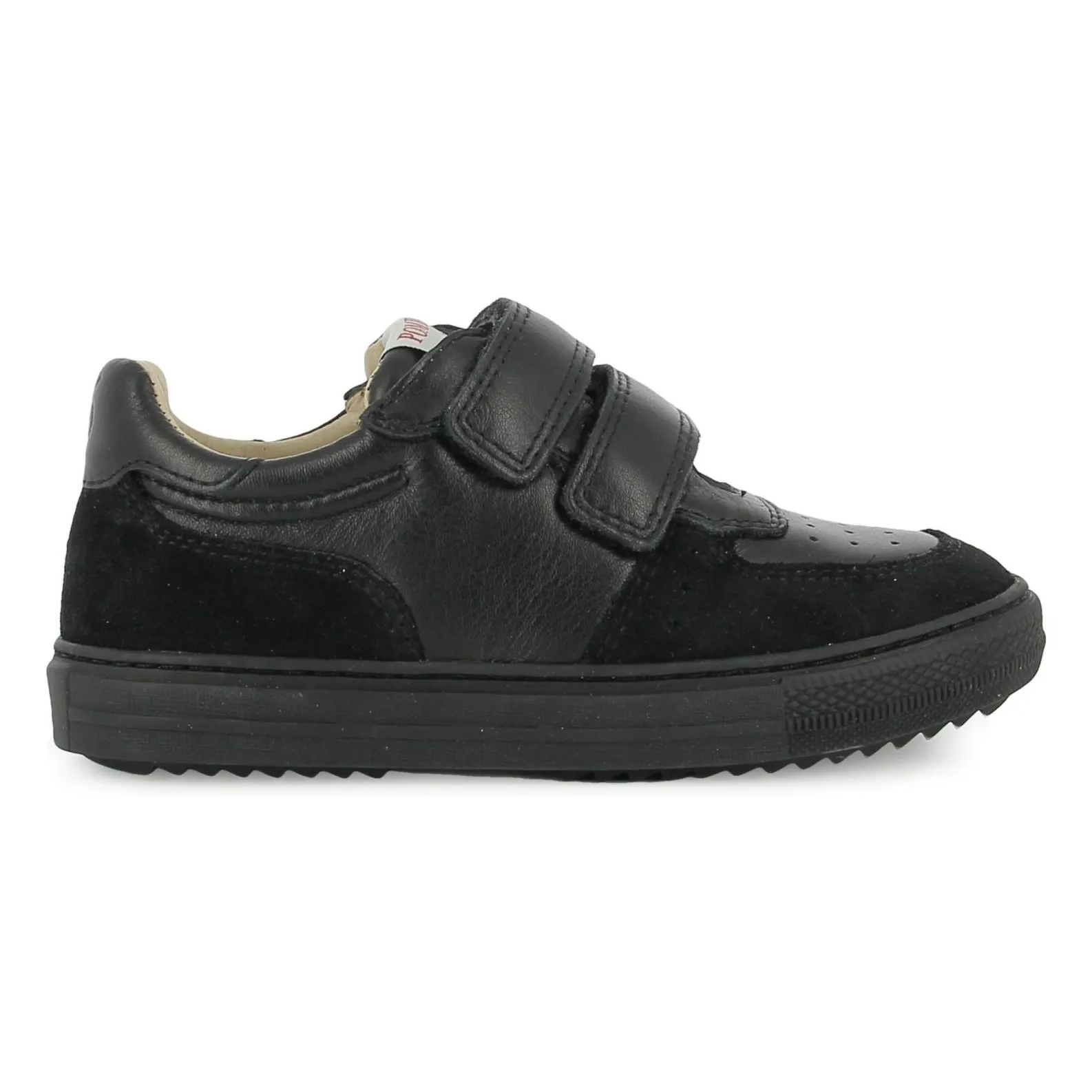 Pom D'api Black Swag Lo Easy Velvet Sneakers