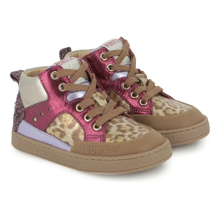 Zapatillas Bump Mousse Leopardo | Rosa Fushia- Imagen del producto n°1