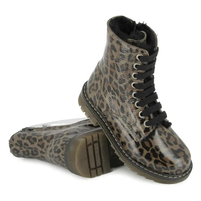 Bottines Sid Ranger Fur Leopard | Brun