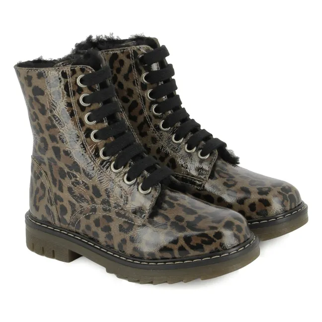 Bottines Sid Ranger Fur Leopard | Brun