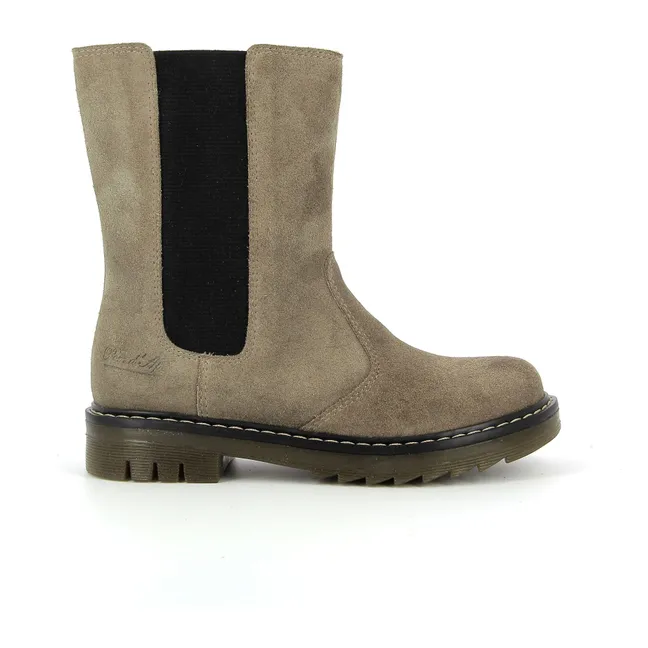 Sid Mid Velours Stiefel | Maulwurfsfarben