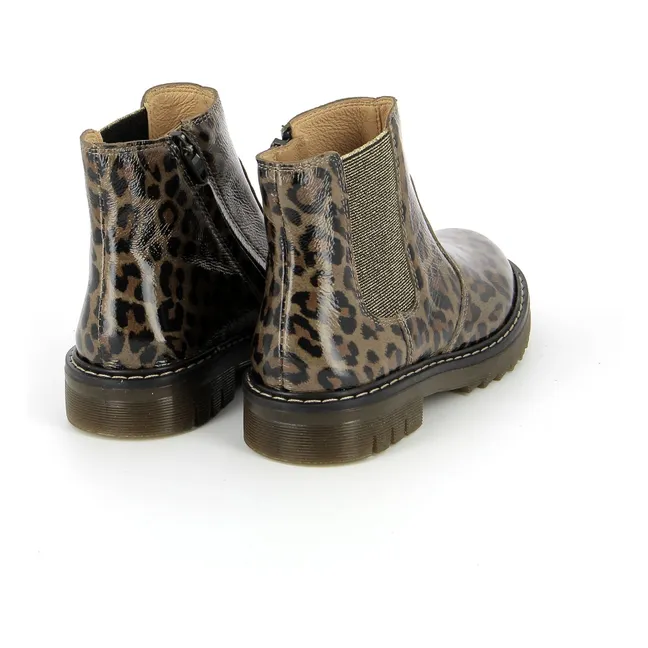 Sid Jodzip Leopard Stiefel | Braun