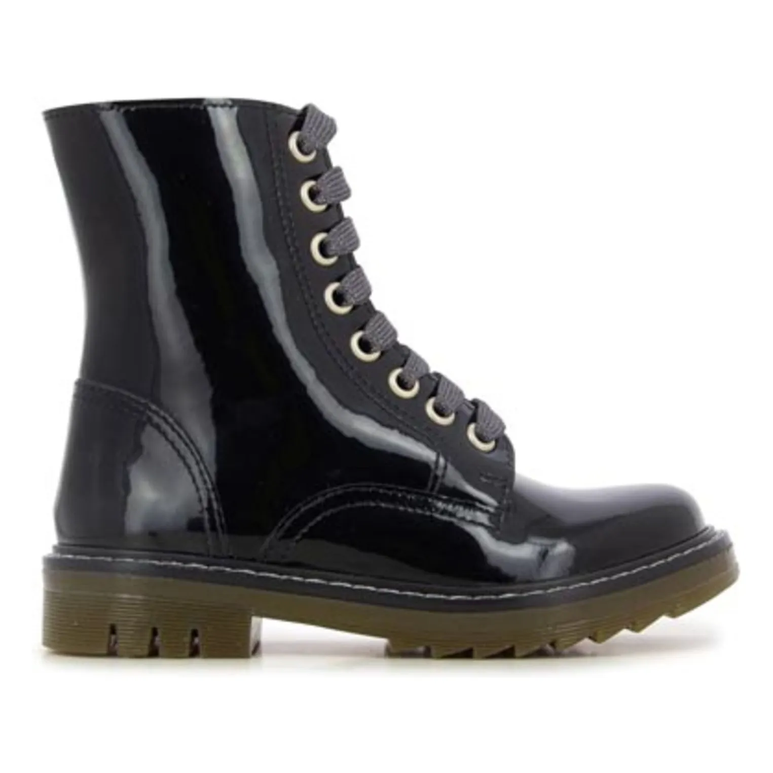 Pom D'api Black Sid Ranger Patent Boots