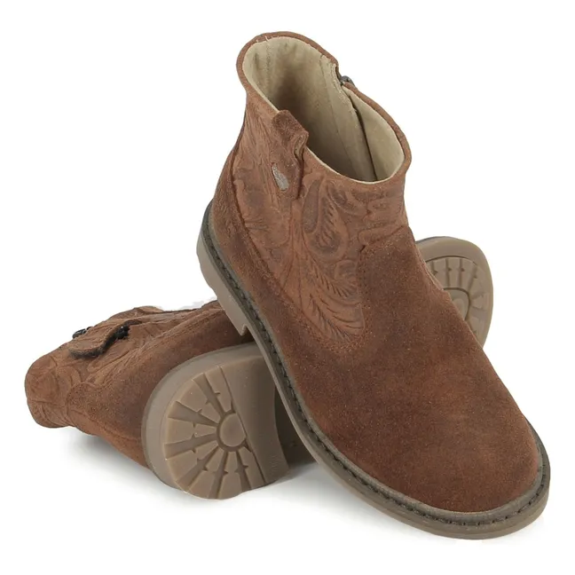 Sorella Cover Stivali in velluto | Marrone