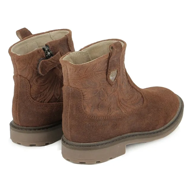 Bottines Sister Cover Velours | Marron