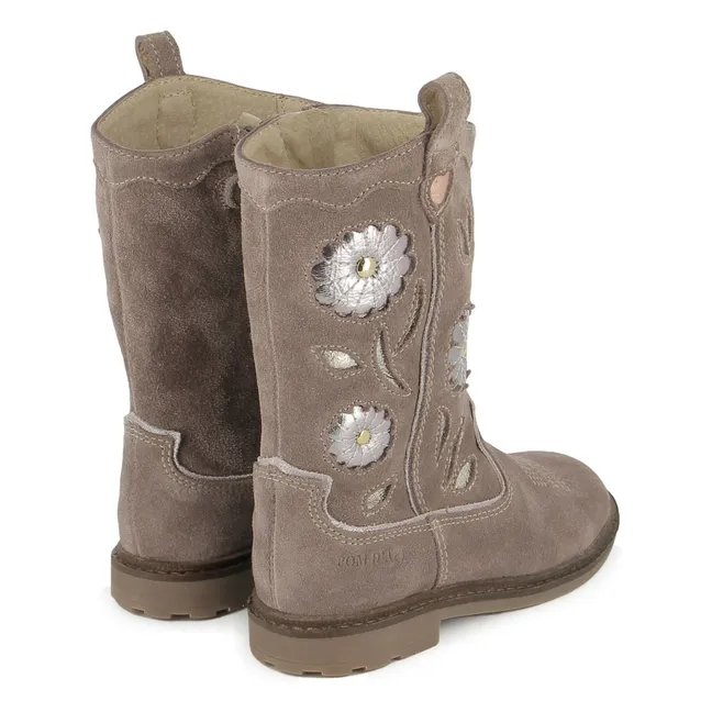 Bottines Sister Wendy Flo Velours | Vieux Rose