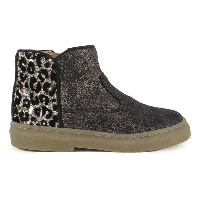 Bottines Trix Back Velours | Noir