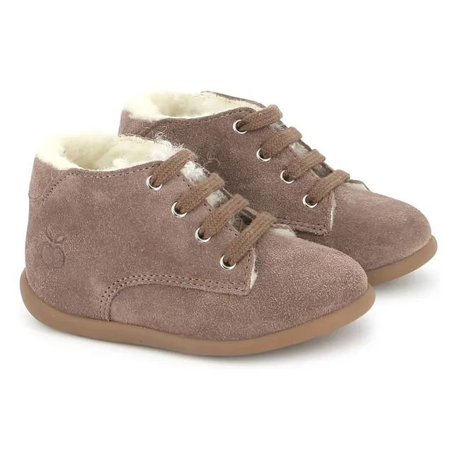 Botillons Stand Up Derby Fur | Vieux Rose