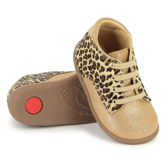 Bottillons Stand Up Derby Velours | Beige