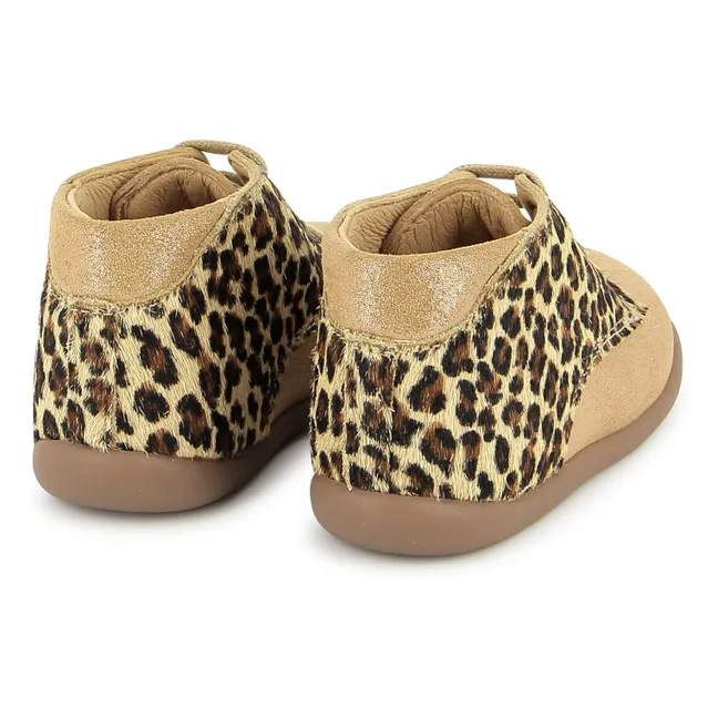 Botines Stand Up Derby Velours | Beige