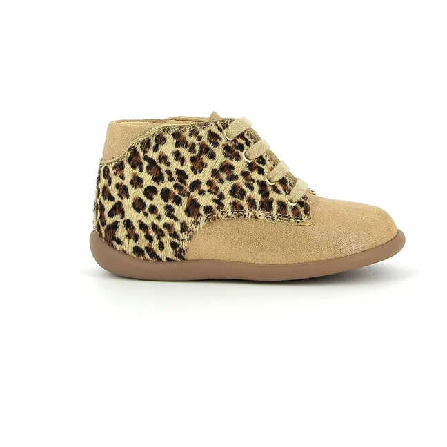 Botines Stand Up Derby Velours | Beige