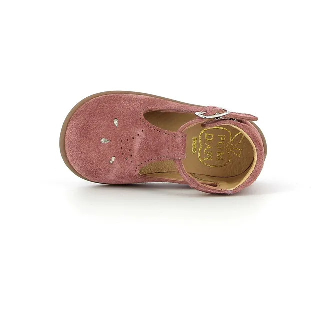 Stand Up Salomé Samt-Sandalen | Rosa