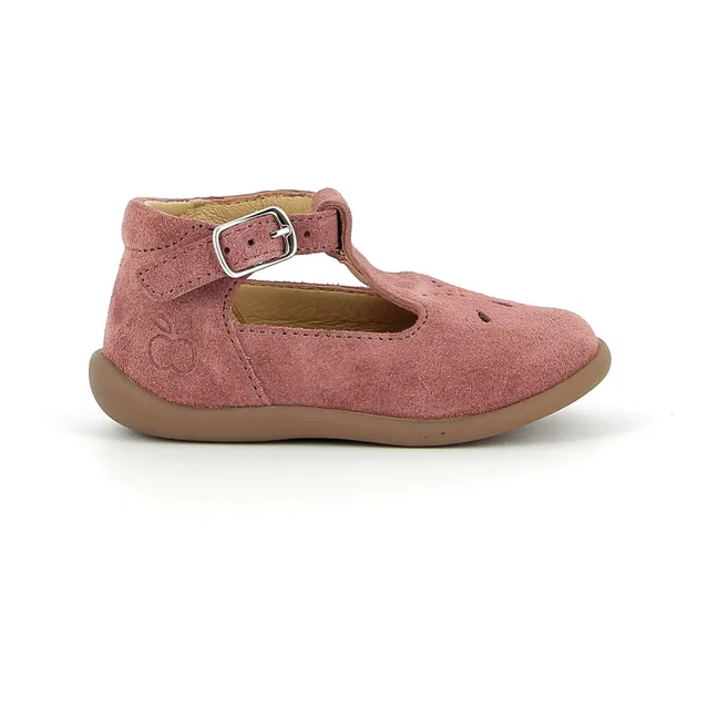 Stand Up Salomé Samt-Sandalen | Rosa