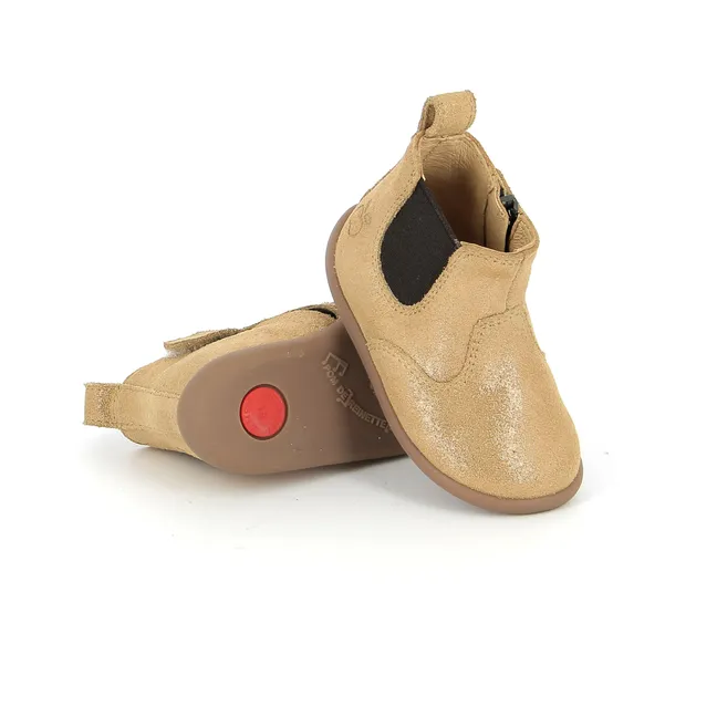 Bottines Stand Up Jod Velours | Beige