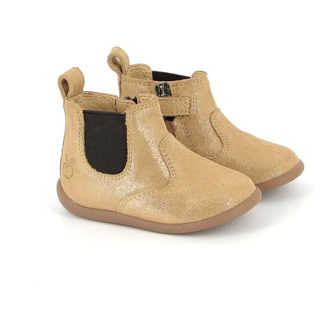 Bottines Stand Up Jod Velours | Beige