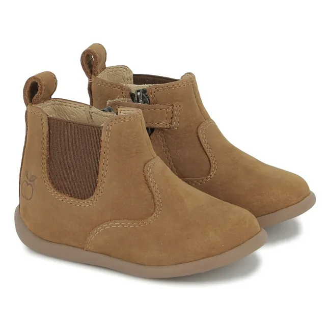 Jod Nubuck Stand Up Stiefel | Kamelbraun