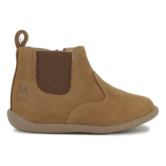 Jod Nubuck Stand Up Stiefel | Kamelbraun