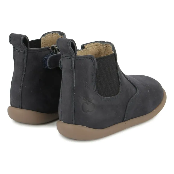 Bottines Stand Up Jod Nubuck | Bleu marine- Image produit n°2