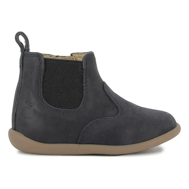 Jod Nubuck Stand Up Stiefel | Navy