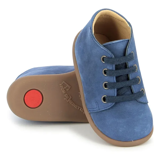 Stand Up Nubuck booties | Denim blue