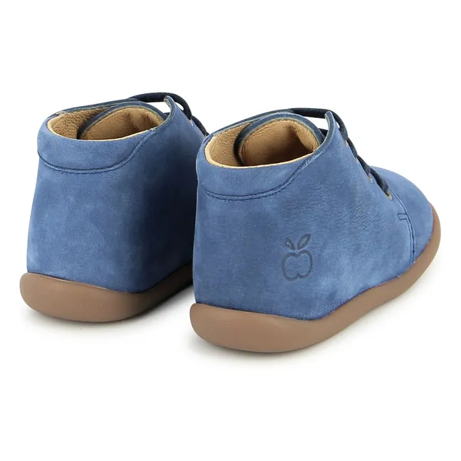 Stand Up Nubuck booties | Denim blue