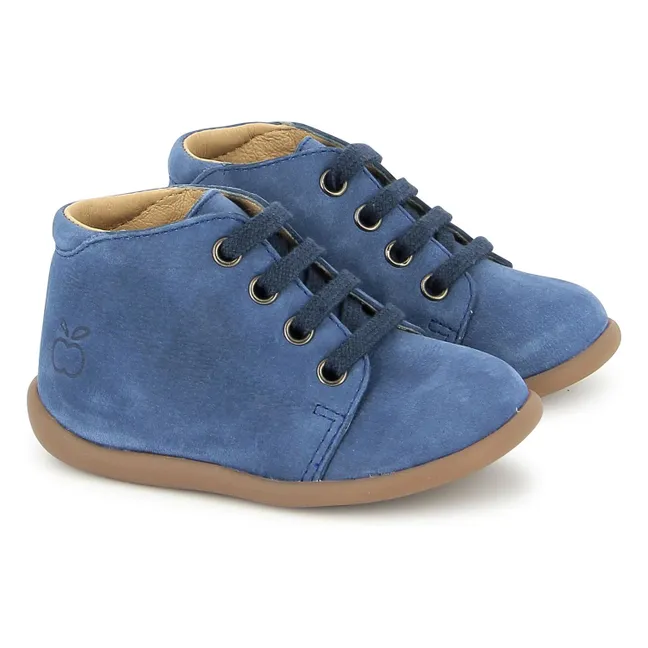 Stand Up Nubuck booties | Denim blue