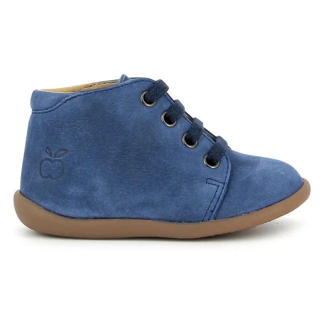 Stand Up Nubuck booties | Denim blue