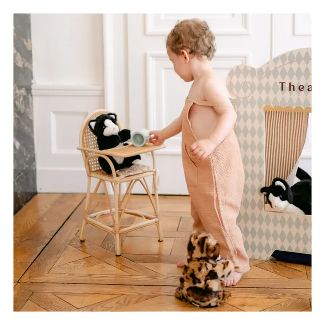 Gustave tabby plush cat 25 cm | Brown