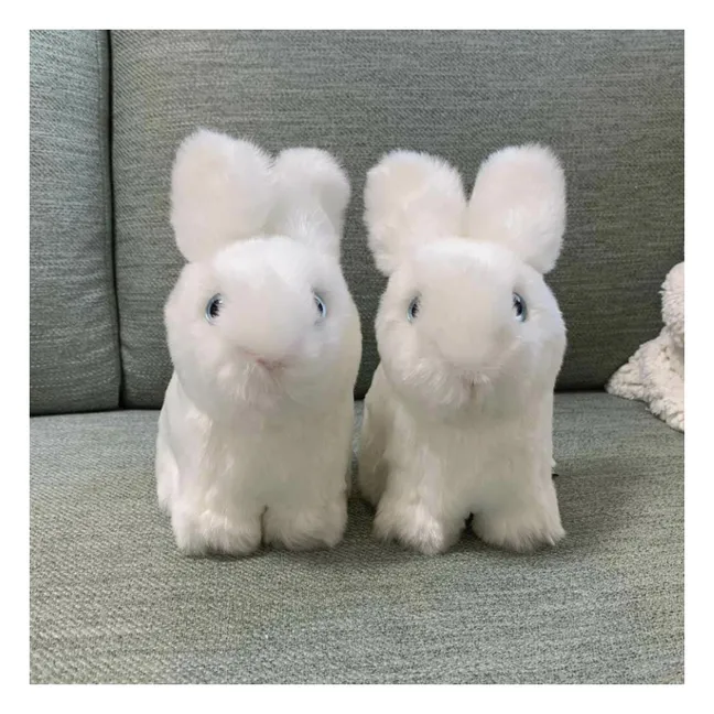 Plüschtier Kaninchen Leon 15 cm | Weiß
