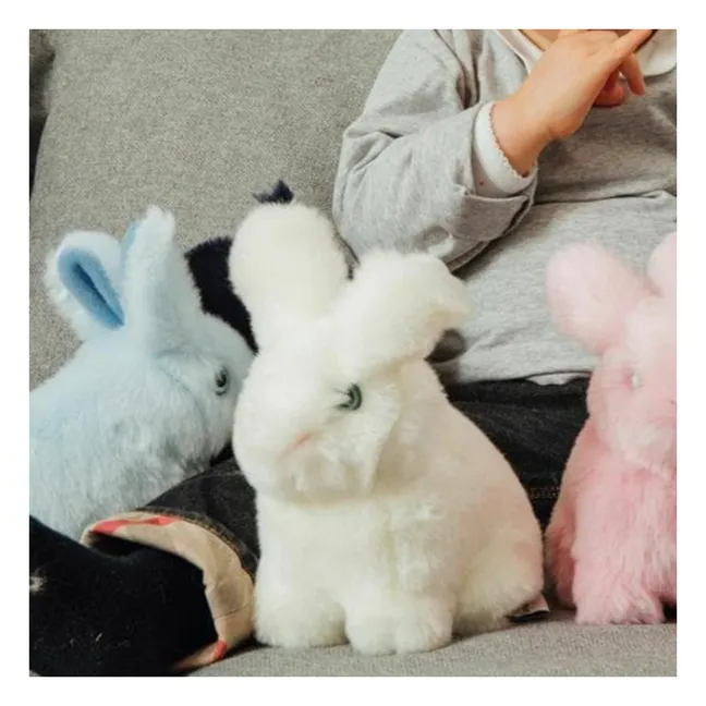 Léon rabbit plush 15 cm | White