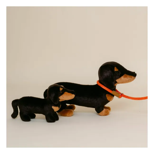 Dackel-Plüschtier Eugene 25 cm | Schwarz