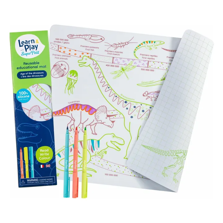 Coloriage éducatif L'âge des Dinosaures avec 3 feutres- Image produit n°0