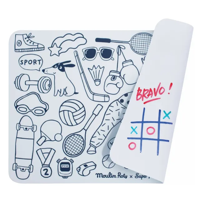 Mini coloring set The Loufoques with 4 markers - SuperPetit x Moulin Roty