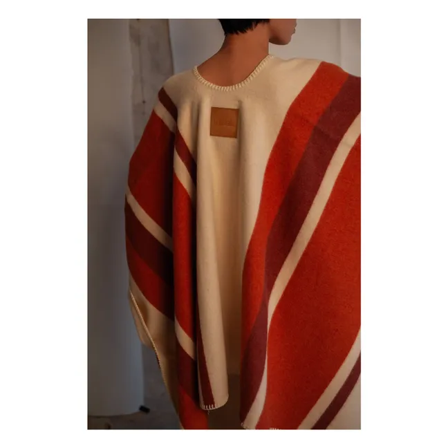 Hopis Capa de lana reciclada | Beige