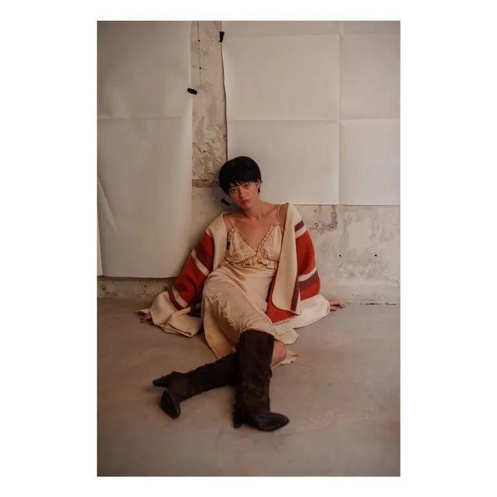 Hopis Capa de lana reciclada | Beige- Imagen del producto n°1