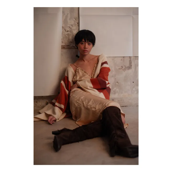 Hopis Capa de lana reciclada | Beige- Imagen del producto n°2