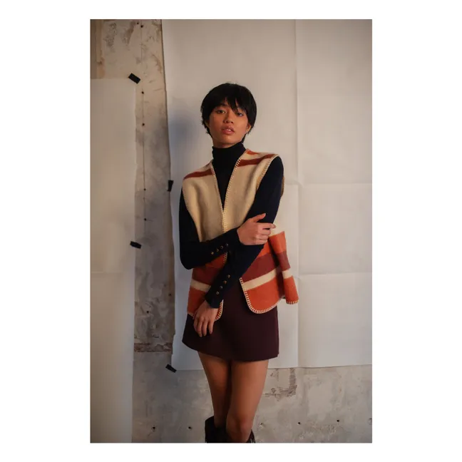 Gilet Sans Manches Hopis Laine Recyclée | Beige